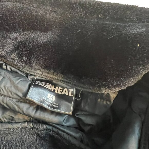 Women's 32 Degrees Mixed Media‎ Plush Faux Fur Down Jacket Size Medium - Picture 5 of 6